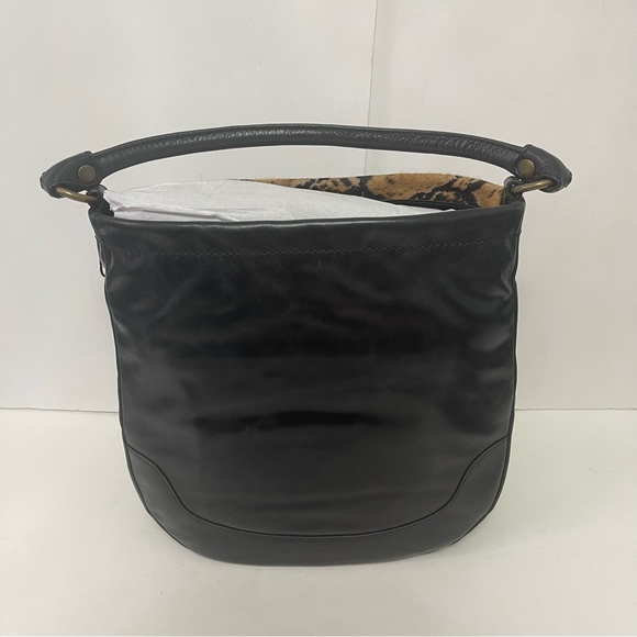 Frye Black Leather Melissa Calf Hair Hobo / Shoulder / Crossbody Bag - Reemoly - Picture 5 of 16